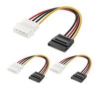 Cable Matters Cable 4 Pines Molex a SATA, Pack de 3, 15cm