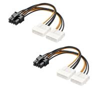 Cable Matters Cable 8 Pines PCIE a Molex, Pack de 2, 10cm | 2X Molex a 8-pines PCIE, 8-pines PCIE a dual Molex, GPU cable de alimentación