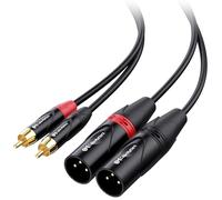 Cable Matters Doble RCA a XLR Desbalanceado Cable de Interconexión de 1,8m, 2 RCA a XLR Macho (Cable Doble XLR a RCA) - 1,8m