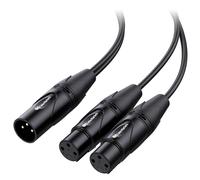 Cable Matters Cable Divisor XLR en Y, 1 Macho a 2 Hembras, 0,5 m