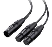 Cable Matters Cable Divisor XLR en Y, 1 Macho a 2 Hembras, 0,5 m | Cable XLR en Y balanceado, 1 XLR macho a 2 XLR hembras para micrófono, mezclador e interfaz de audio