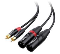 Cable Matters Cable Doble RCA a XLR Macho no Balanceado, 1,8 m