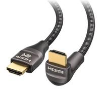 Cable Matters Cable HDMI Ultra HD 8K de 48Gbps - HDMI de ángulo Recto 2 Metros (Cable HDMI de 90 Grados) en Negro