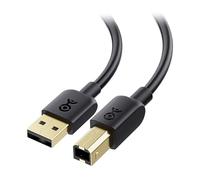 Cable Matters Cable Impresora USB 1,8m, Cable USB B 2.0 a A, Compatible con Impresora, Disco Duro Externo, Interfaz de Audio, Escáner, Controlador MIDI, Teclado MIDI, Negro