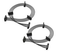 Cable Matters Cable Power Splitter SATA a 4 SATA con 15, Pack de 2, 45cm
