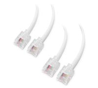 Cable Matters Cable Telefónico RJ11 a RJ11, Pack de 2, 1m, Blanco