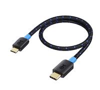 Cable Matters Cable USB C a Micro USB 0,3 m Con Cubierta Trenzada en Negro - Cable USB C