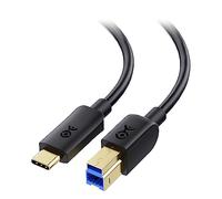 Cable Matters Cable USB C a USB B 3.0 0,3mm (Cable USB Tipo C a USB B 3.0) en Negro - 0,3 Metro
