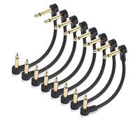 Cable Matters Cables de Conexión Trenzados, Pack de 8, 6 Pulgadas, Negro