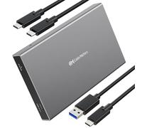 Cable Matters - Carcasa de Disco Duro para MacBook Pro, MacBook Air y Otros MacBook Pro (Aluminio, 10 Gbps Gen 2, USB C, SSD/HDD, con Cables USB-C y USB-A)