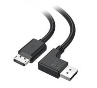 Cable Matters [certificado por VESA] Cable DisplayPort 1.4 en ángulo recto - 1,8m, 8K 60Hz, 4K 240Hz (cable DisplayPort 1.4 en ángulo recto) con FreeSync, G-SYNC y HDR para monitor de juegos, PC