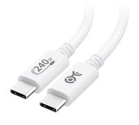 Cable Matters [con certificación USB-IF] cable USB C carga rapida 240W 2m para MacBook Pro y Dell XPS (cable USB tipo C, cable USB-C 140W) con Power Delivery 3.1, en color Blanco (USB 2.0, sin vídeo)