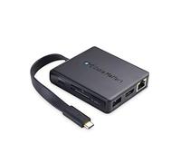 Cable Matters Concentrador USB C con HDMI 4K, Carga a 80 W, Lector de Tarjetas UHS-II, 4 USB y Gigabit Ethernet - Compatible con Puertos USB-C y Thunderbolt 3 de Surface Pro 7, MacBook Pro, DELL XPS…