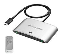 Cable Matters Conmutador USB-C 20 Gbit/s, 2 Entradas y 1 Salida, 8K, PD140W