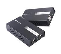 Cable Matters Extensor USB a través de Ethernet con 2 puertos USB de hasta 165 pies - USB 2.0 completo compatible con extensor USB sobre Cat6 para teclado, mouse, cámara web