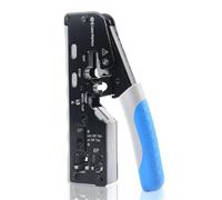 Cable Matters Herramienta de Crimpado Ethernet Modular Todo, Cat 8 | Para conectores RJ45 pasantes blindados, con corte, pelado y crimpado RJ11/RJ12/RJ45