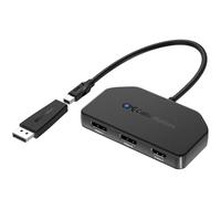 Cable Matters Hub DisplayPort 1.4 MST (1 HDMI 2.0 + 2 DP 1.4) con adaptador Mini DP a DP, concentrador divisor DP con 2 DisplayPort y 1 HDMI para Windows, no compatible con macOS
