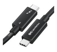 Cable Matters [Intel certificado] 2 m Cable Thunderbolt 4 USB-C activo 40 Gbps con carga de 100 W y vídeo 8K - Universalmente compatible con USB-C, USB4 y Thunderbolt 3