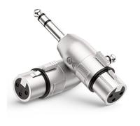 Cable Matters Pack de 2 Adaptadores TRS 6,35 mm a XLR Macho-Hembra