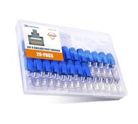 Cable Matters Pack de 20, 23-24AWG conectores apantallados RJ45 Cat8 Cat7 Cat6 Pass-Through con fundas de alivio de tensión para cable Ethernet sólido o trenzado (conectores RJ45 Cat8 Pass Through)