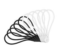 Cable Matters Paquete de 10 bridas magnéticas de silicona (magnéticas para cables, organizador de cables) en blanco y negro