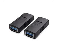 Cable Matters - Paquete de 2 acopladores USB 3.0, Adaptador USB Hembra a Hembra, USB3 Acoplamiento Conexión Acoplador Extensión, acoplador SuperSpeed USB 3.0, Cambiador de género