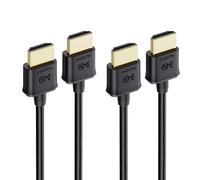 Cable Matters Paquete de 2 Cable HDMI Ultrafino 0,9m (Cable HDMI 4K Ultra-Slim, Cable HDMI 2.0) con Ethernet - 0,9 metro