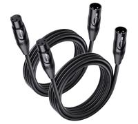 Cable Matters Paquete de 2 cables de micrófono XLR a XLR de 3 m, cables XLR, cable de micrófono, cable XLR