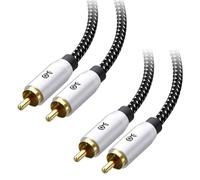 Cable Matters Paquete de 2 Cables para subwoofer de 10 pies, Cable coaxial Digital (Cable coaxial de Audio Digital y Cable para subwoofer LFE) (3 m)