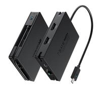 Cable Matters Portable 40Gbps Dual HDMI USB4 Hub, USB 4 Dock con 2x4K@60Hz o 1x4K@120Hz / 8K@30Hz, 100W PD, Gigabit Ethernet, Compatible con Thunderbolt 4 para XPS, Surface Pro, iPad Pro