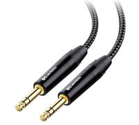 Cable Matters Premium trenzado balanceado 6,35 mm TRS jack a Jack Cable de guitarra, 1,8 m