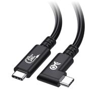 Cable Matters [USB-IF Certified] 20Gbps Right Angle USB 4 Cable 2m, with 8K Video, 240W Charging, Compatible with Thunderbolt 4 Cable, iPhone 15 Pro Max, Apple Vision Pro, MacBook, XPS, Surface