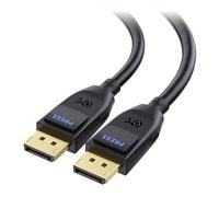Cable Matters VESA Certified 54Gbps DisplayPort 2.1 Cable 3m, DP54 Cable con, 8K 165Hz, 4K 500Hz en Negro con FreeSync, G-SYNC y HDR para Gaming Monitor, PC, RTX 4080/4090, RX 7900
