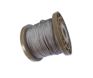 Cable Metálico 100 metros 0,6/0,8/1/1,2/1,5mm 2mm 304 Cable trenzado de acero inoxidable cuerda desnuda Cable de elevación línea a prueba de herrumbre estructura 7*7 Cable De Alambre ( Size : Diameter