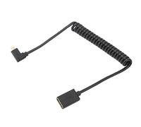 Cable Micro HDMI a HDMI, 8K 60Hz Cable Adaptador Micro HDMI Macho a HDMI Hembra, Cable Fino de Resorte OD4.0 Cámara Tableta a TV Cable de Conexión Universal 1.2m (Doblado a la Derecha de 90 Grados)