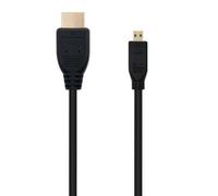 Cable micro hdmi tipo d a hdmi tipo a nanocable 1.8m negro 1.8m - macho a macho - alta velocidad - negro