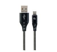 Cable micro usb 2.0 b a usb c gembird cc-usb2b-amcm-2m-bw negro 2 m