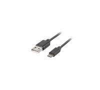 Cable micro USB 2.0 Lanberg BM-AM de 1,0 m con QC 3.0, color negro.