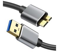 Cable Micro USB 3.0, USB 3.0 A a Micro B Super Speed Data Sync Cable para Toshiba Canvio, WD Disco Duro Externo, Samsung Galaxy S5, Note 3 y más Dispositivo de Puerto Micro-B (3.3)