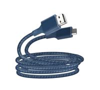 Cable Micro-USB a USB-A 2.1A Compatible con Carga Rápida en Algodón Trenzado 2m