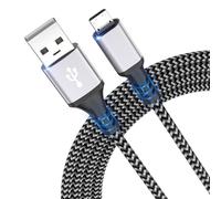 Cable micro USB,cable de carga de nailon micro USB de 3m,cable de carga de alta velocidad para teléfonos Android,cable USB para Samsung Galaxy S7/S6/S4/J7/J5/Note 5,Nokia,Kindle,tableta,LG,HTC