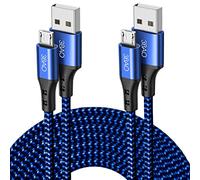 Cable micro USB de 3 m 3 m, cable de carga rápida de nailon trenzado, cable de carga para Android compatible con Samsung Galaxy S7 S6 S5 J7 Note 5, Huawei, Kindle, controlador de PS4, tabletas Fire HD