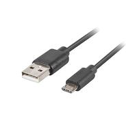 Cable usb lanberg ca-usbm-20cu-0010-bk - conectores usb a a micro usb - qc 3.0 - 1m - negro