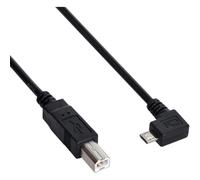 Cable Micro USB OTG de 90 grados a ángulo recto para impresora, escáner y disco duro tipo B estándar, Micro USB de 5 pines y 2.0 host, CY30cm