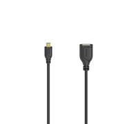 Cable Micro-USB OTG "Flexi-Slim", USB 2.0, 480 Mbit/s, 0,15 m