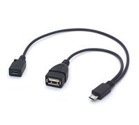 Cable Micro USB OTG Macho a USB Hembra + Micro USB Hembra en Y para Samsung S7 Edge S4, LG G4, dji Spark Mavic, Smartphone, Tabletas