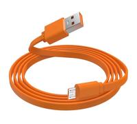 Cable micro USB para JBL GO 2, Pulse 2/3, Charge 2 3, Clip 2/3, Flip 2 3 4 | Cable de carga micro USB compatible con altavoz JBL Micro, Micro II, Trip, Link 20, auriculares SoundGear Sense, naranja, 1 m