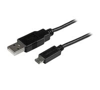 StarTech Cable Micro USB USBAUB3MBK – Carga y sincronización Micro B a USB A, 3 m, negro, 24AWG