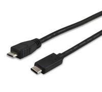 Cable MicroUSB B Macho - USB C Macho (1 metro) - EQUIP