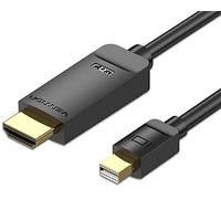Cable Conversor Vention HAHBH/ Mini Displayport Macho - HDMI Macho/ 2m/ Negro